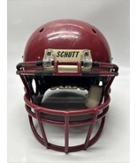 Schutt Football Helmet Red Adult Large W/ Red Face Mask And Padding - £74.24 GBP