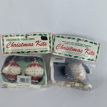 Meri Mac Sequin Christmas Ornament Kits Styrofoam Beaded Vingage NEW Lot #2 - $50.00