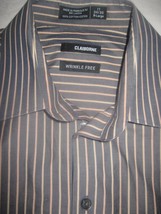 Claiborne Mens Wrinkle Free 100% Cotton Ls Dress SHIRT-17-34/35-BARELY WORN-NICE - £6.35 GBP