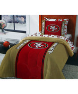 SAN FRANCISCO 49ERS SF FORTY NINERS TWIN COMFORTER SHEETS 4PC BEDDING SE... - $217.69