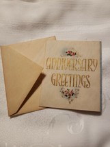 MCM UNUSED Anniversary Greetings Card Heart To Heart Buzza Cardozo Roses w/Env  - £15.97 GBP