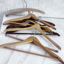 Vintage Wooden Clothes Hangers Bundle of 7 Most Unmarked Yugoslavia AAA - $19.79