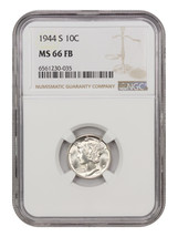 1944-S 10c Ngc MS66 Fb - £83.27 GBP