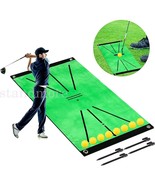 Portable Golf Training Mat for Swing Detection Batting Practice Rug Hitt... - €22,69 EUR