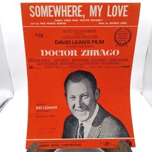 Vintage Sheet Music, Somewhere My Love Lara&#39;s Theme from Doctor Zhivago - £16.05 GBP