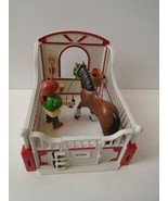 PLAYMOBIL Shire Horse w/ Groomer Rider &amp; Stable - 5108 Ranch Farm Ship Fast - $27.39 CAD