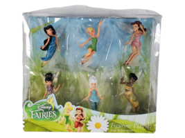 Disney FAIRIES Tinkerbell Figurine Set Of 6 Birthday Cake Toppers NEW Tinkerbell - £24.81 GBP