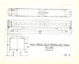 1957 NEW HAVEN RAILROAD  High Speed Train photo diagram - $14.84