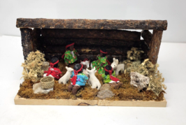 Tarahumara Raramuri Nacimiento Dolls Nativity Folk Art Mexico Hand Carved Wood - £138.65 GBP