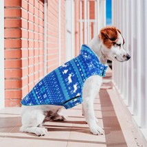 Cozy Christmas Printed Polar Fleece Double-Sided Dog Jacket - £14.24 GBP+