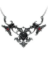 Alchemy Gothic Mon Amour De Soubise Necklace My Love of Soubise Black He... - $63.95