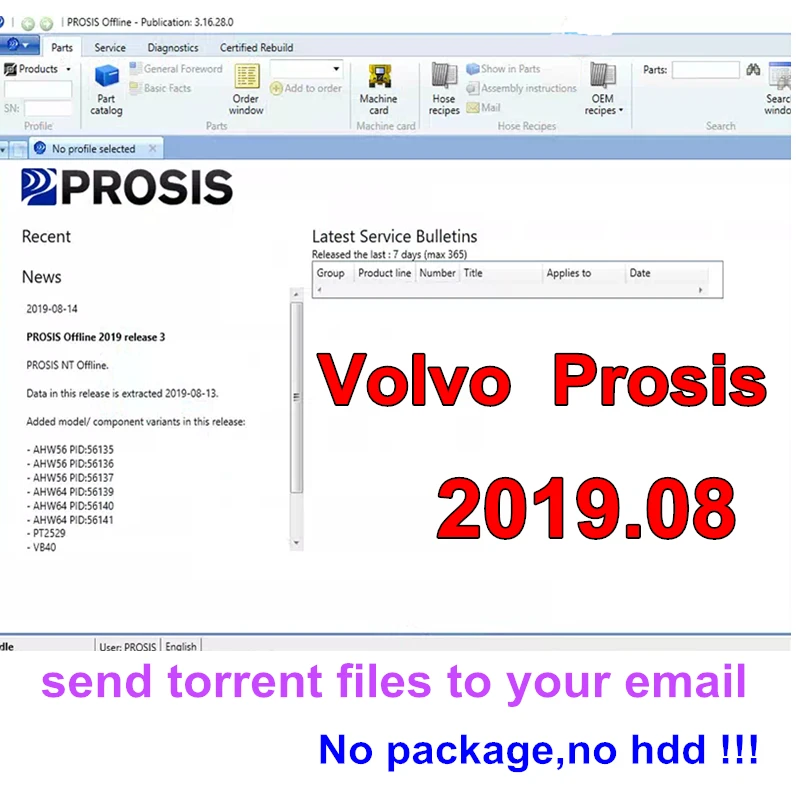 for  Prosis 2019.08 Offline Electronic Parts Catalog &amp; Repair Manuals Constructi - £142.97 GBP