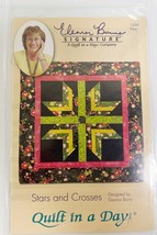 Quilt In a day Stars And Crosses 1268 Easy Pattern By Eleanor Burns - £7.78 GBP