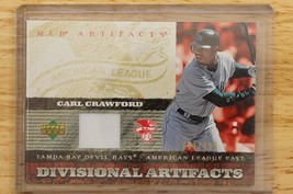 2007 UD Baseball Divisional Artifacts 51/199 Carl Crawford DA-CC Tampa Bay Rays - £6.61 GBP