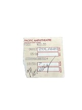 Morrissey Ticket Stub Pacific Ampitheatre Costa Mesa, CA June 6th 1991 - $20.00