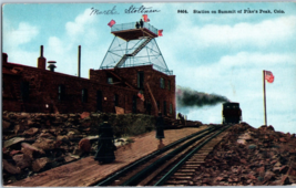 Station on Summit of Pikes Peak Colorado Postcard Posted 1915 - £17.35 GBP