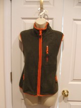 New in pkg l.a. blues  olive plush ZIP FRONT JACKET vest  size small - $11.87