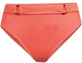 Time And Tru ~ Xl (16-18) ~ Crinkle Texture ~ Hi-Waist ~ Melon Juice Swim Bottom - £17.93 GBP