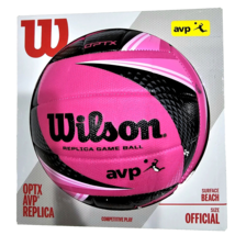 Wilson Optx Replica Series Avp Pink Beach Volleyball Official Size - £23.50 GBP