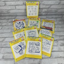 AUNT MARTHA&#39;S HOT IRON TRANSFERS Lot of 13 Fruit Flowers Teapots Penguin... - $13.41