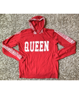 On Fire Womens Red Hoodie T-Shirt Queen Long Sleeve Tag Size 3X * 43&quot; Ch... - £13.97 GBP