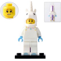 Unicorn Girl Minifigure Custom Building Blocks Best Gift Toys for Kids - £2.24 GBP