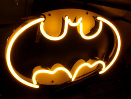 Brand New Robin and Batman Logo Neon Light Sign 16&quot;x 12&quot; [High Quality] - £109.48 GBP