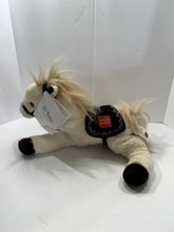 Wells Fargo Legendary Pony El Toro Plush 14&quot; Off White 2014 Horse Stuffed Animal - £12.65 GBP