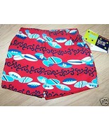 Size 12 Months Mick Mack Swim Trunks Surf Board Shorts Red Blue New - £6.37 GBP