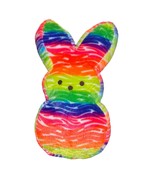 Peeps Bunny Rabbit Plush Stuffed Animal 17&#39;&#39; Neon Rainbow Multicolor Str... - €13,70 EUR
