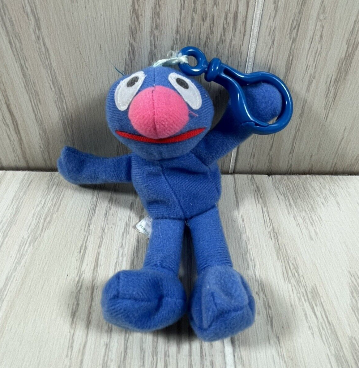 Primary image for Sesame Street Grover Tyco 1997 vintage plush small 5" keychain backpack clip