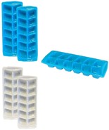 4-Pack Stackable Ice Cube Trays - BPA Free, 12 Medium Cubes Each, White ... - £7.89 GBP