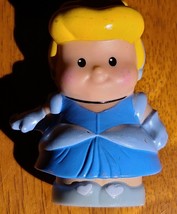 Disney Fisher Price Little People Cinderella Blue Ball Gown 2.75&quot; Figure... - $6.90