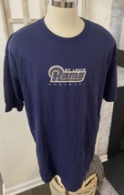 Vintage Reebok On Field Team Apparel St. Louis Rams Blue Logo T-Shirt XL... - $22.76