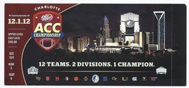 2012 ACC Championship Full Unused Season Ticket Florida State Georgia Tech - £188.99 GBP