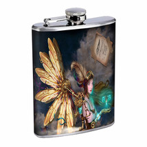 Steampunk Power Em3 Flask 8oz Stainless Steel Hip Drinking Whiskey - £11.70 GBP