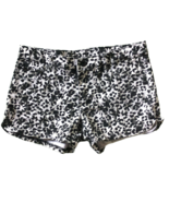Hurley Girls Animal Print Shorts Size 14 Black, White 5 Style Pocket STR... - $25.71 CAD