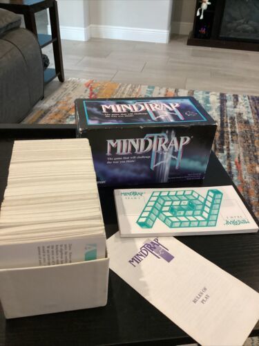 MindTrap Card Game 1996 Edition by Pressman. Complete. NOT SEALED. - $16.82