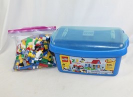 Lot of 1 1/2 lbs of Random LEGOS LEGO Building Blocks 1 Pound Toy w/ LEGO Tub - £13.44 GBP