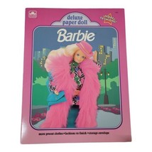 Vintage Barbie Deluxe Paper Doll Book Mattel Golden Book 1991 Uncut - £13.89 GBP