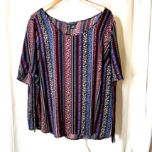 Torrid New Womens Button back Tie Sleeve Shirt Casual Top Blouse Sz 2 Plus Size - £12.77 GBP