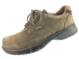 SH20 Clarks 7M Unstructured Un.Cover Brown Suede Casual Oxford Sneaker Shoe - £15.20 GBP