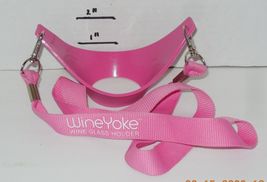 WINE YOKE Wine Glass Holder Ultimate HANDS FREE Wine Experience Lanyard ... - $8.88