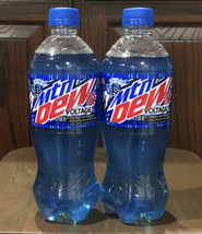 Mountain Dew Voltage Raspberry Ginseng 20oz Lot Of 2 Brand New Collectible - $49.45