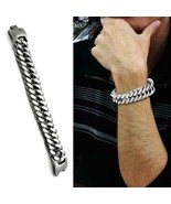 TK340 - High polished (no plating) Stainless Steel Bracelet with No Ston... - £31.49 GBP