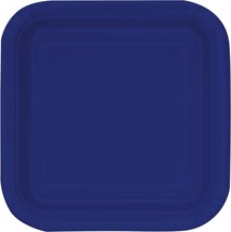 True Navy Blue Square Dessert Plates - 7&quot; (Pack of 16) - Elegant Design - Perfec - £14.22 GBP