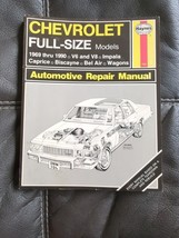 Haynes Repair Manual Workshop Chevrolet Full Size Models 1969-1990  (704) - $14.24