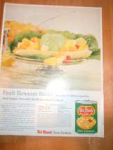 Vintage Del-Monte Fruit Cocktail Bonanza Salad Recipe Print Magazine Adv... - $6.99