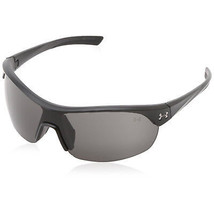 Under Armour UA Marbella Shield Women&#39;s Sunglasses Satin Black Frame Gray Lenses - £33.07 GBP