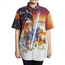 Star Wars Empire Strikes Back Poster Camp Shirt By Loungefly Multi-Color - £41.54 GBP+